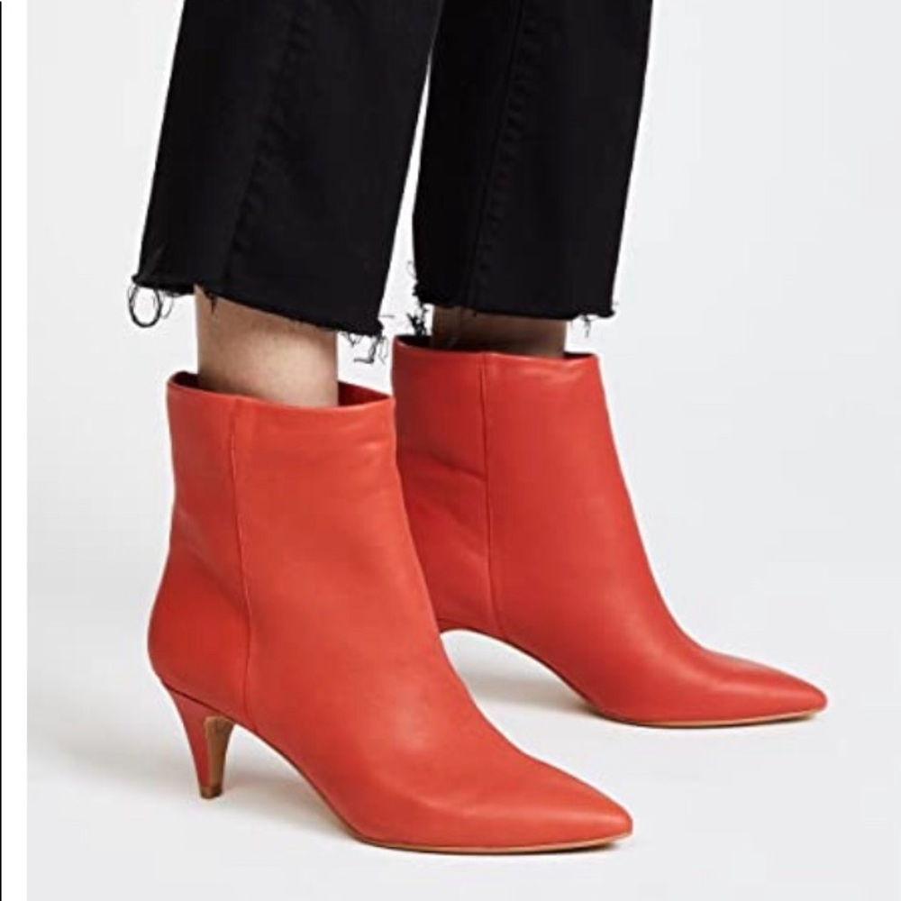 Dolce Vita Dee tomato red ankle boots